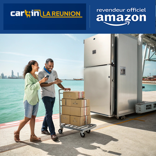Frigo américain, amazon.fr, La Réunion