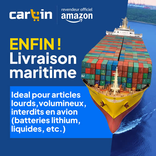 Livraison Amazon La Réunion, voie maritime