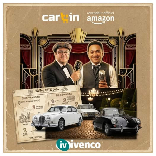 Cart'In revendeur officiel Amazon, partenaire Rallye VHR 2026, Soirée Ampefy